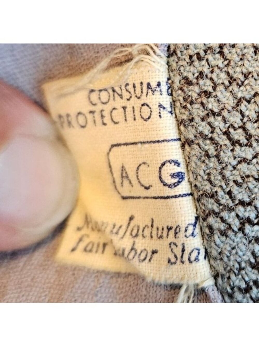 Vintage 30s 40s Gray Wool Hourglass Jacket Union Label Medium Vintage 26" Waist - Picture 9 of 16